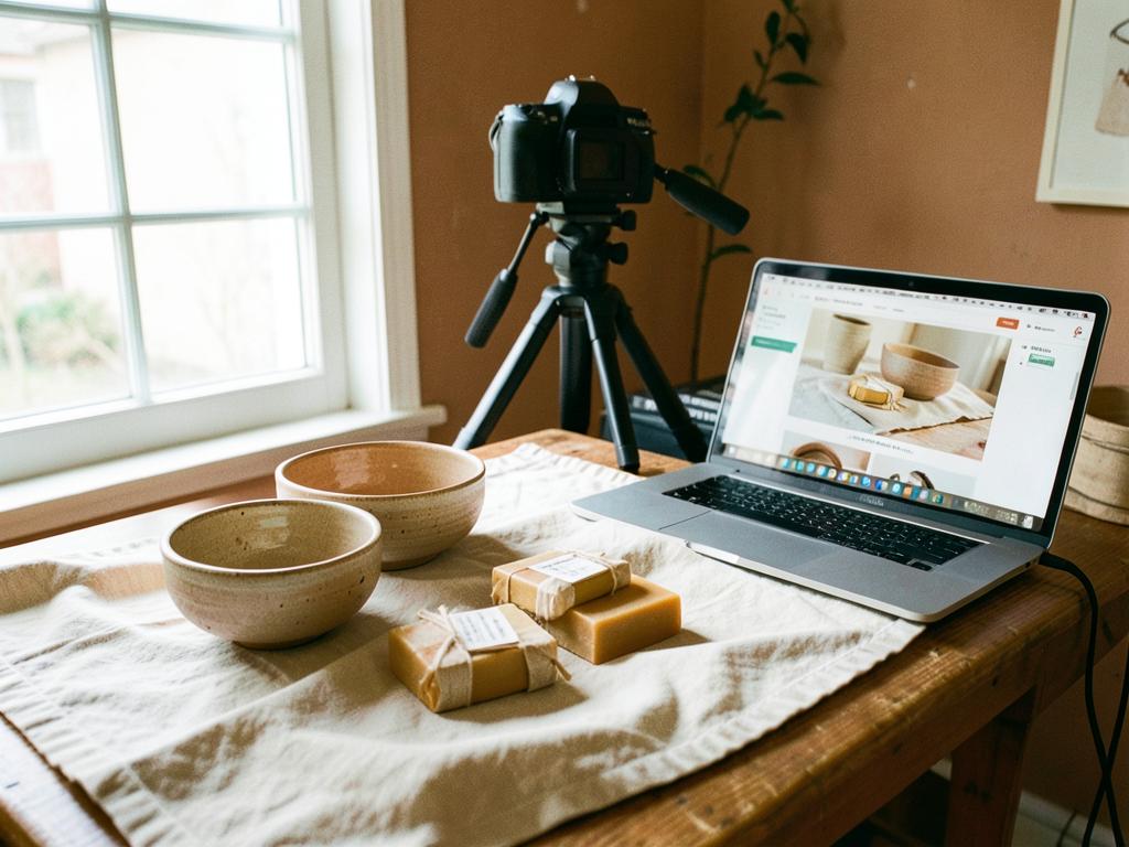 Preparació de fotografies de producte i construcció de la botiga online